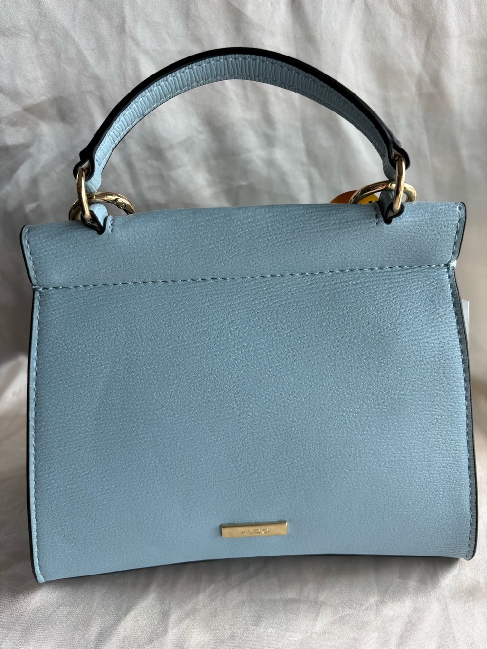 Aldo Light Blue Crossbody Bag with Tortoiseshell-Link Accent - Picture 3 of 16